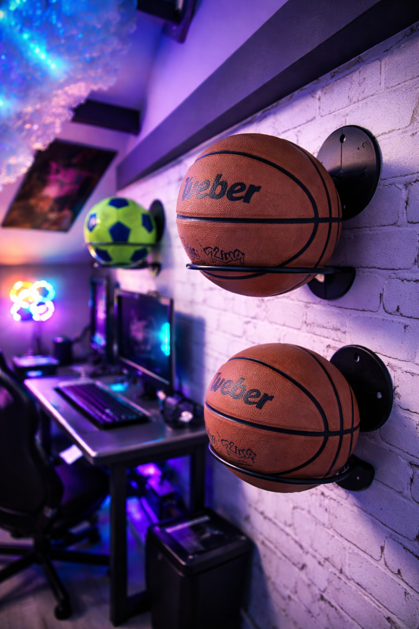Wall Ball Holder– Turn Your Space Into a Game Zone